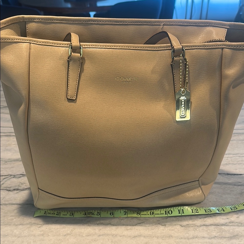 Coach Tan Leather Tote Bag